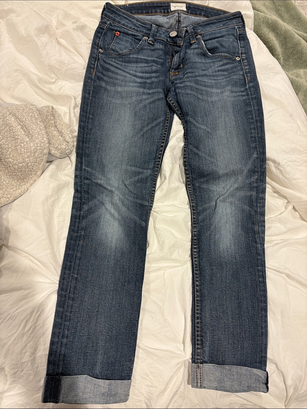 Hudson Bacara Jeans Women’s Medium Blue Straight-Leg Jeans